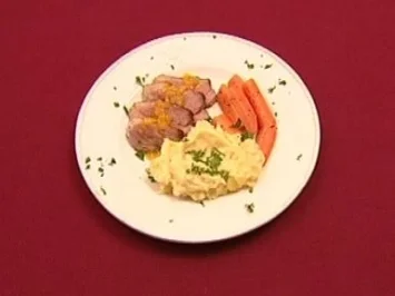 Rezept: Entenbrust an Orangensauce mit Kartoffelpüree und Morchelsauce (Eugen Bauder) Entenbrust an Orangensauce mit Kartoffelpüree und Morchelsauce (Eugen Bauder) - Rezept