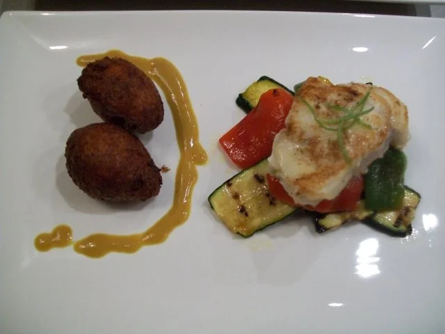 Seeteufel/Limettenaroma/asiatisches Anti-Pasti/Süßkartoffelkrapfen/Kokos-Curry-Sauce - Rezept - Bild Nr. 3