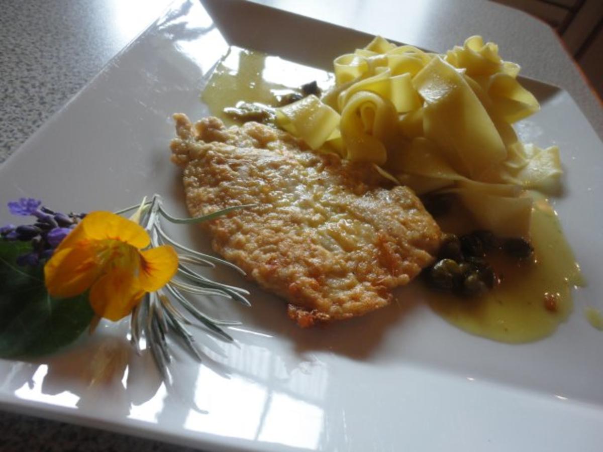 Zitronen Schnitzel an Kapern Sauce - Rezept - kochbar.de