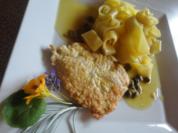 Zitronen Schnitzel an Kapern Sauce - Rezept