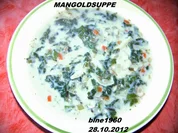 Rezept: MANGOLDSUPPE MANGOLDSUPPE - Rezept