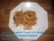 Nudeln – gratinierte Spaghetti Vongole a’la Manfred - Rezept