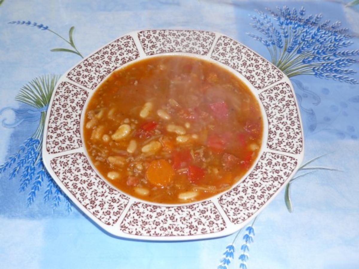 Bohnensuppe mit Hack und Chorizo nach Maikes Art - Rezept - kochbar.de