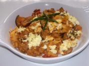 Rezept: Mediterraner Farfalle-Auflauf mit Grillgemüse und Feta Mediterraner Farfalle-Auflauf mit Grillgemüse und Feta - Rezept