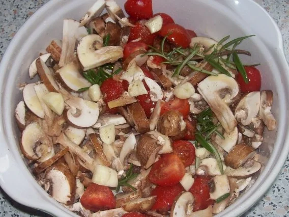 Mediterraner Farfalle-Auflauf mit Grillgemüse und Feta - Rezept - Bild Nr. 4