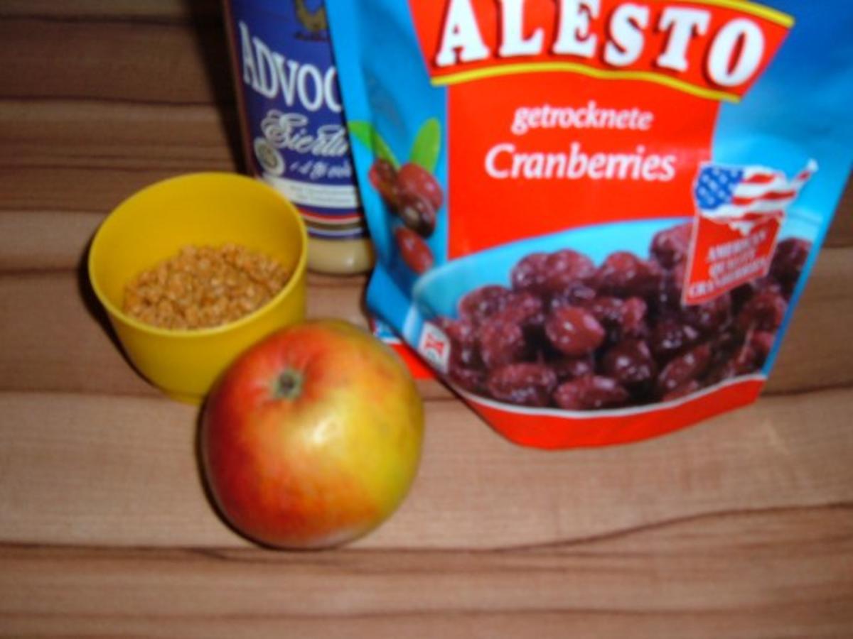 Kuchen : Eierlikör - Apfel - Cranberry - Rezept - Bild Nr. 2