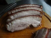 Krustenbraten  -  Schweinebauch mager ohne Knochen aber mit Schwarte - Rezept