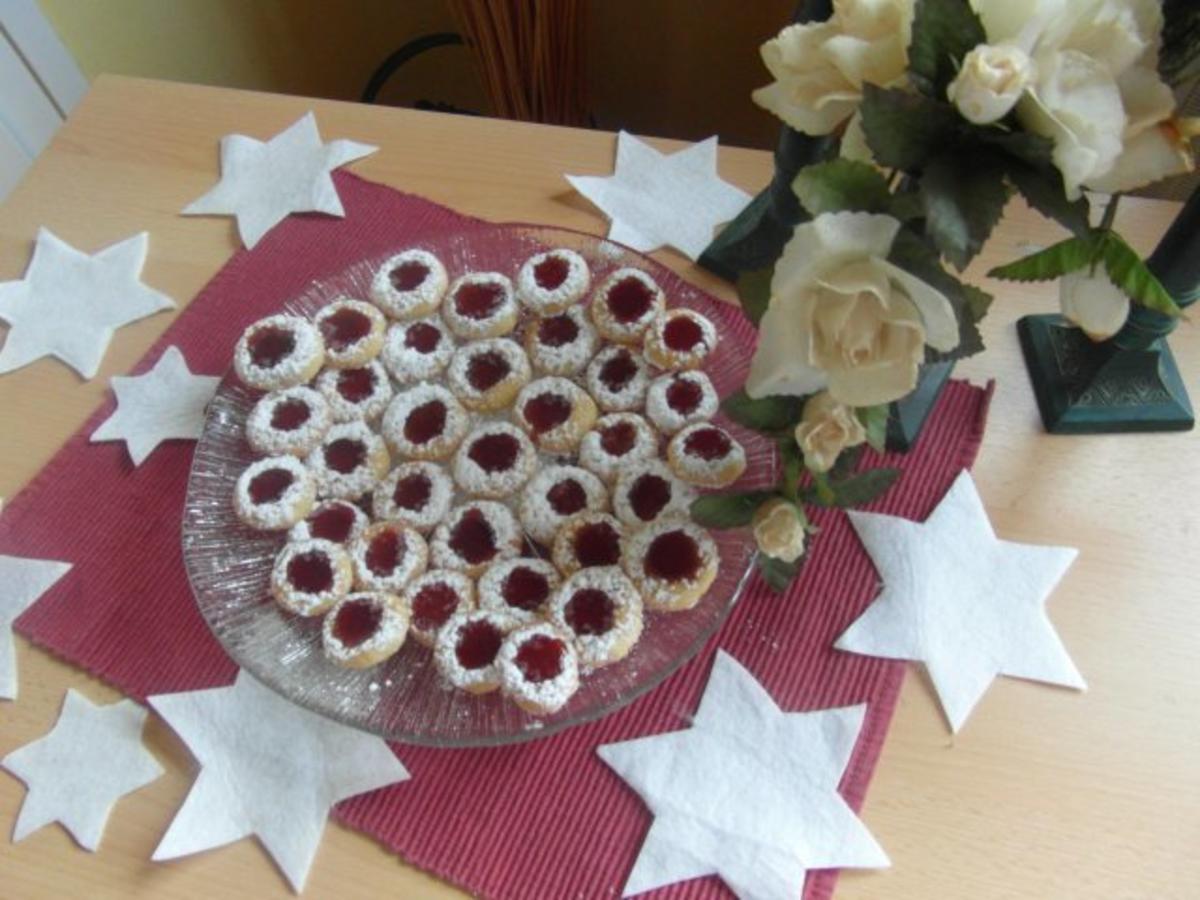 Plätzchen :gefüllte Vanille-Glühwein-Krapferl a la Heidi - Rezept - Bild Nr. 3