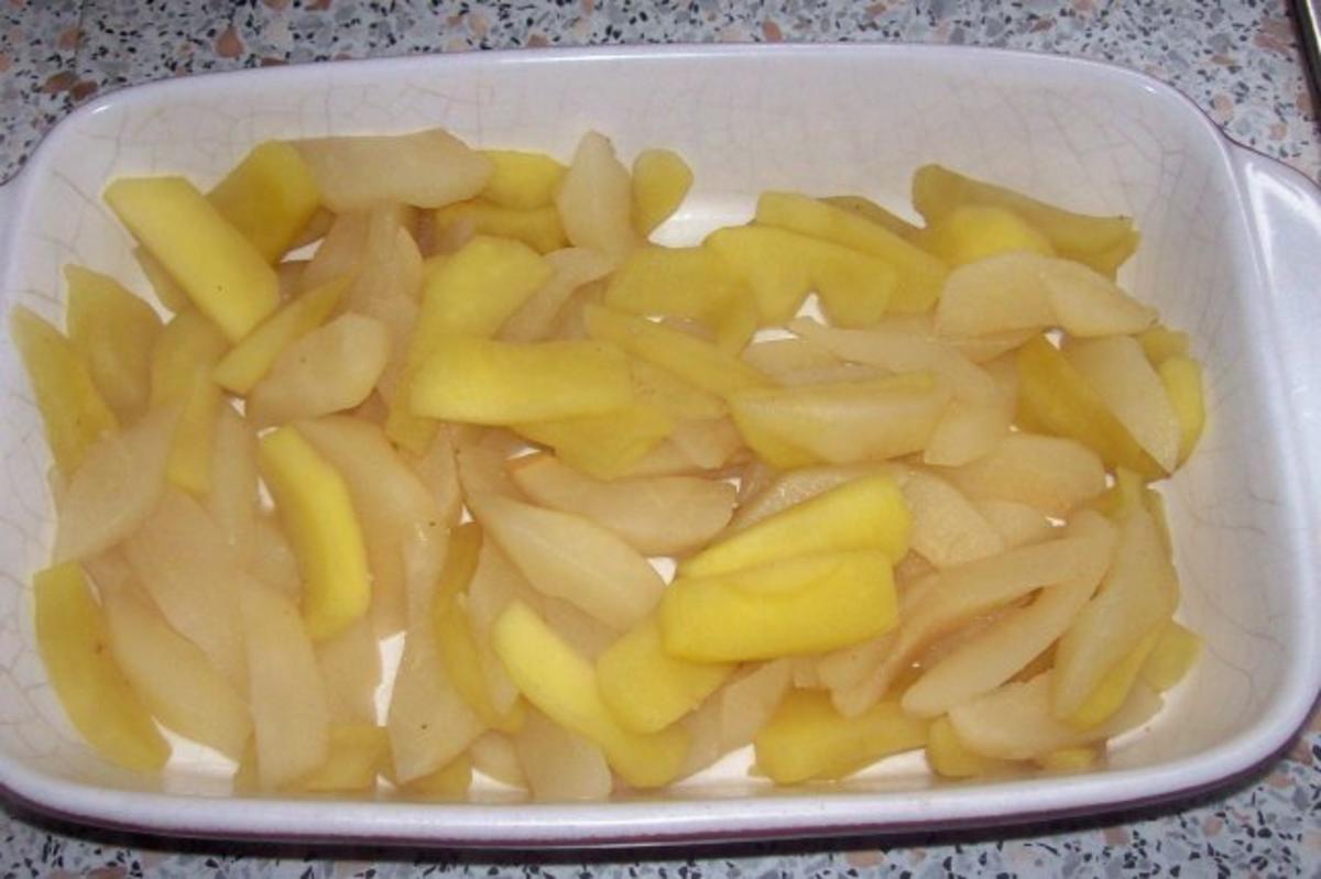 Dessert: Lebkuchen-Crumble mit Apfel, Birne und Preiselbeeren - Rezept - Bild Nr. 4