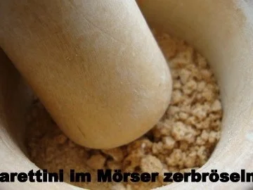 Karamellisierte Äpfel mit Amarettini-Mandelkruste - Rezept - Bild Nr. 3