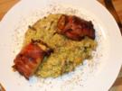 Forellenroulade auf Graupenrisotto - Rezept