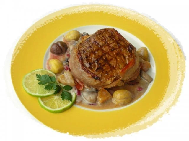 Rezept: Pfeffersteak mit Maronen-Aprikosen-Sauce Bild Nr. 9 Pfeffersteak mit Maronen-Aprikosen-Sauce - Rezept - Bild Nr. 9