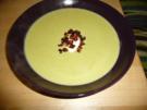 Erbsensuppe mit Speckcroutons - Rezept