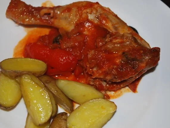 Spanische Hähnchenkeulen mit Paprika und Chorizo - Rezept - Bild Nr. 2