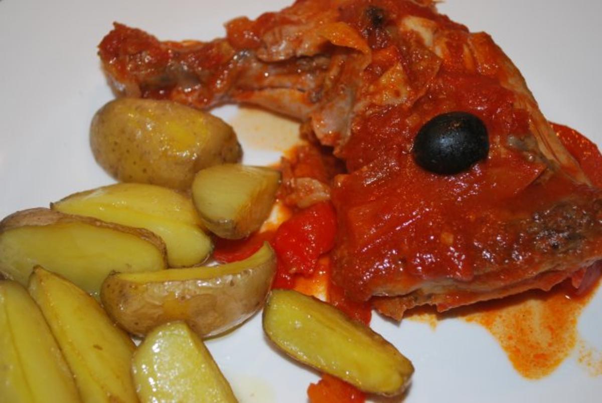 Spanische Hähnchenkeulen mit Paprika und Chorizo - Rezept - Bild Nr. 5