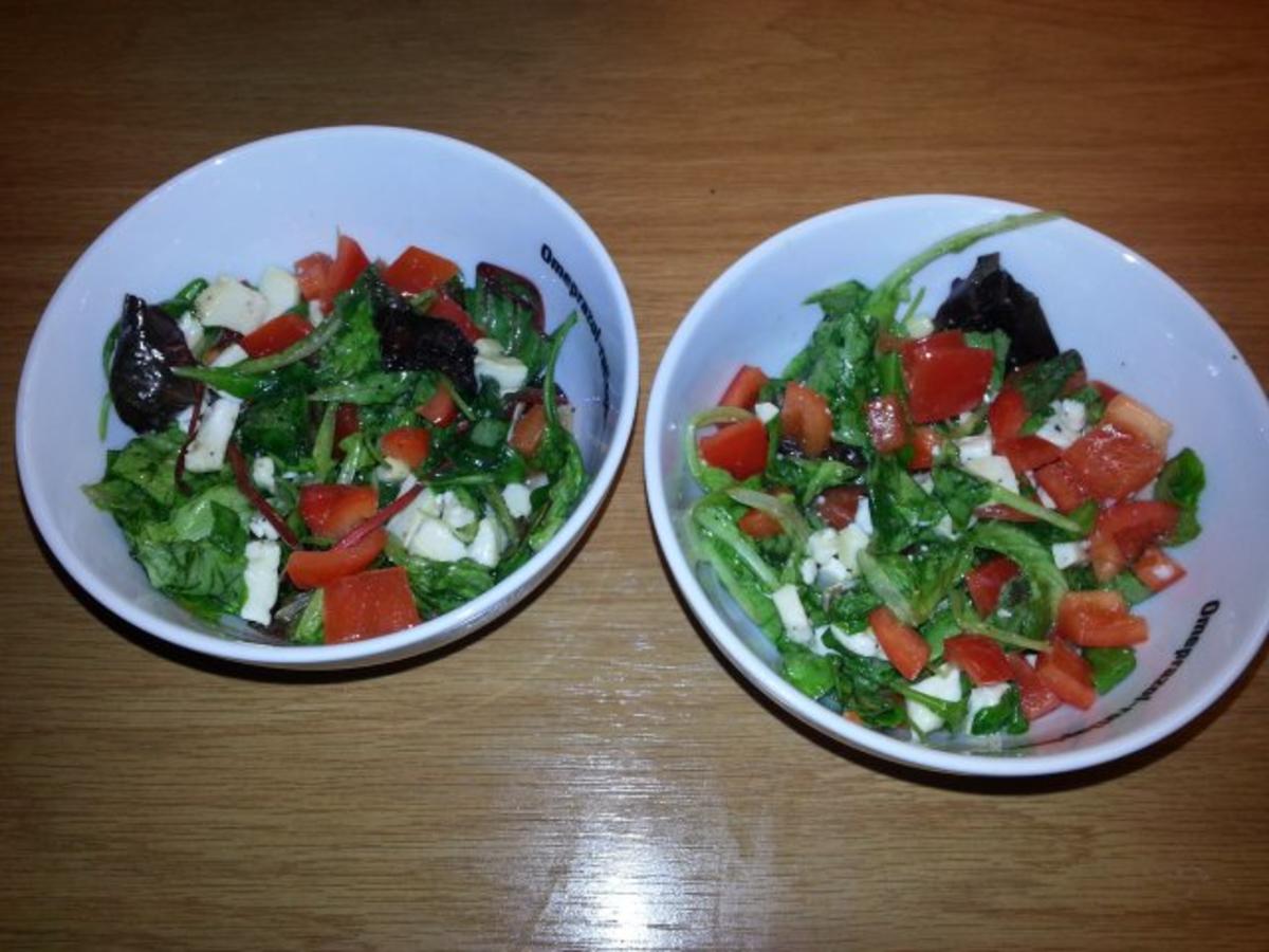 Salat mit Ziegenkäse - Rezept