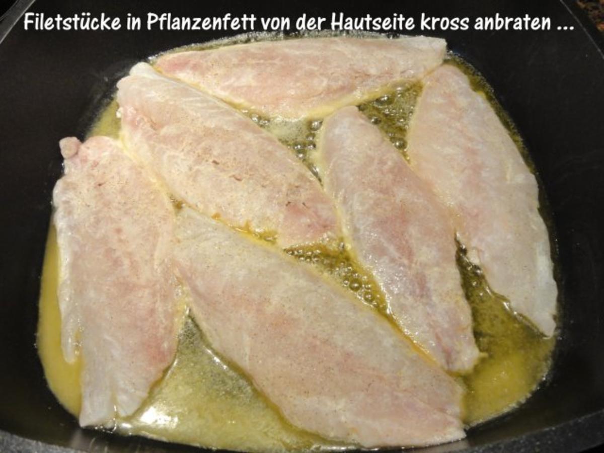Fisch:   DORADENFILET an Zitronen-Dill-Schaum - Rezept - Bild Nr. 7
