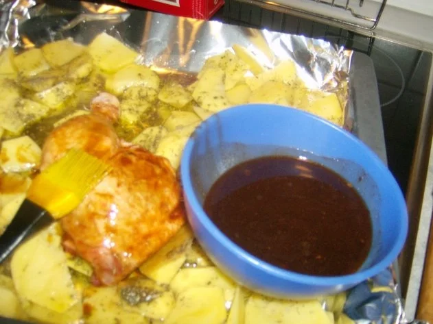 Hähnchen auf Gemüsebeet - Rezept - Bild Nr. 4