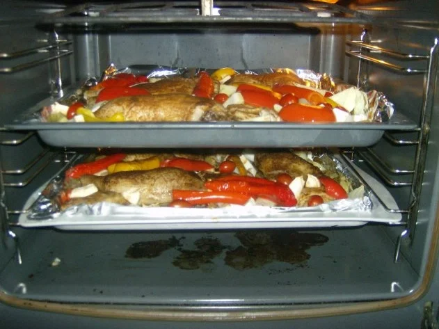 Hähnchen auf Gemüsebeet - Rezept - Bild Nr. 7