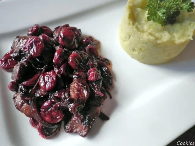 Hähnchenleber mit Zwiebel, Kirschen und Balsamico ... - Rezept - Bild Nr. 15