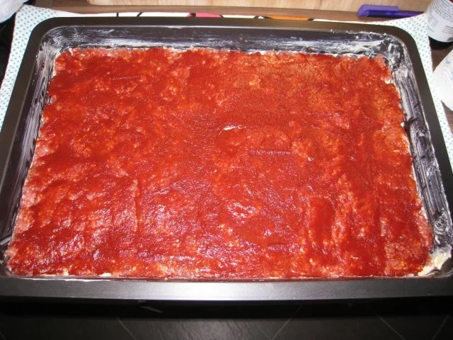 Mett-Blech oder Hack-Pizza - Rezept - Bild Nr. 5