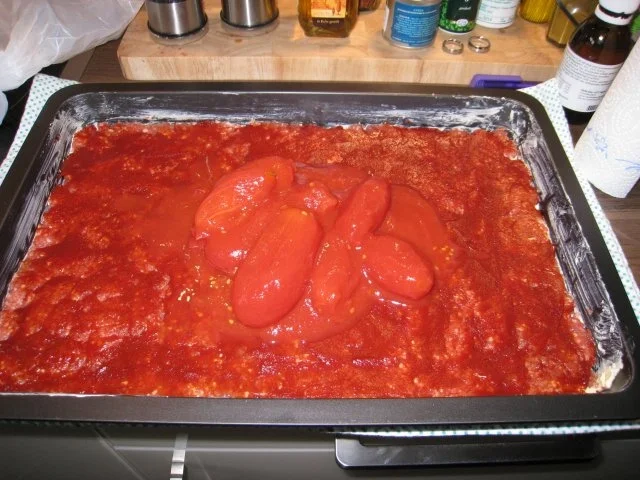 Mett-Blech oder Hack-Pizza - Rezept - Bild Nr. 6