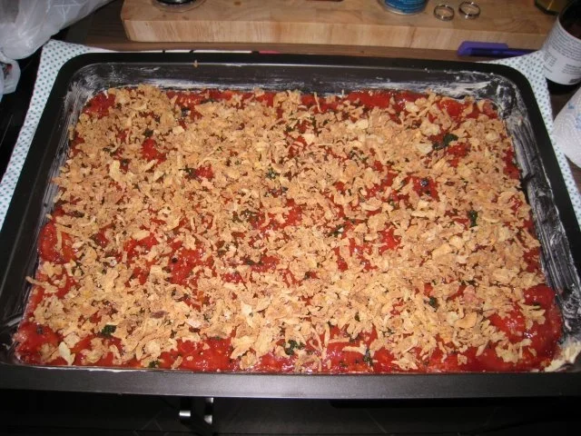 Mett-Blech oder Hack-Pizza - Rezept - Bild Nr. 9