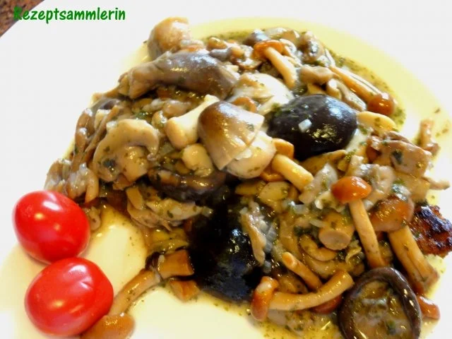 Fleisch:   SCHWEINESCHNITZEL "Jäger-Art" - Rezept