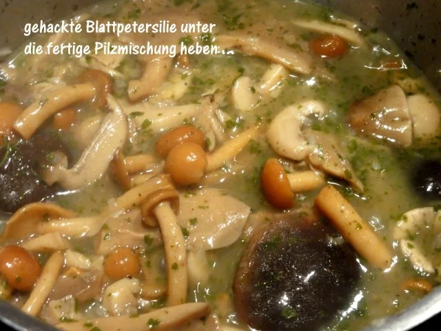 Fleisch:   SCHWEINESCHNITZEL "Jäger-Art" - Rezept - Bild Nr. 6