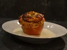 Bratapfel Deluxe mit Vanillesoße - Rezept