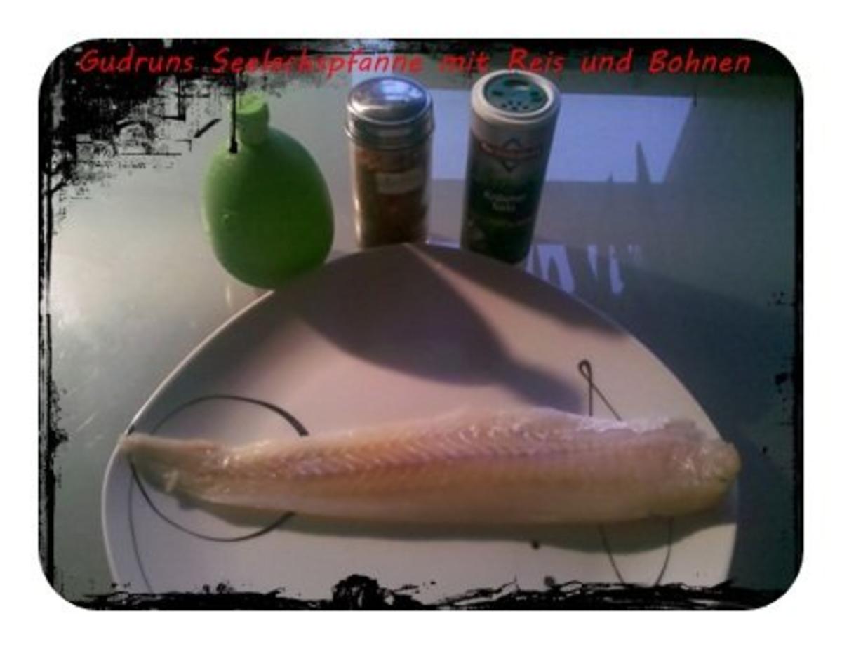 Fisch: Seelachspfanne mit Reis und Bohnen - Rezept - Bild Nr. 6