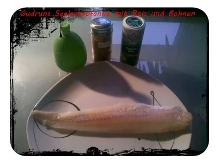 Fisch: Seelachspfanne mit Reis und Bohnen - Rezept - Bild Nr. 6