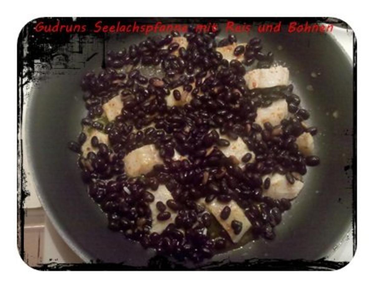 Fisch: Seelachspfanne mit Reis und Bohnen - Rezept - Bild Nr. 8