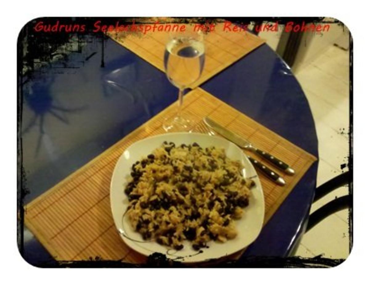 Fisch: Seelachspfanne mit Reis und Bohnen - Rezept - Bild Nr. 11