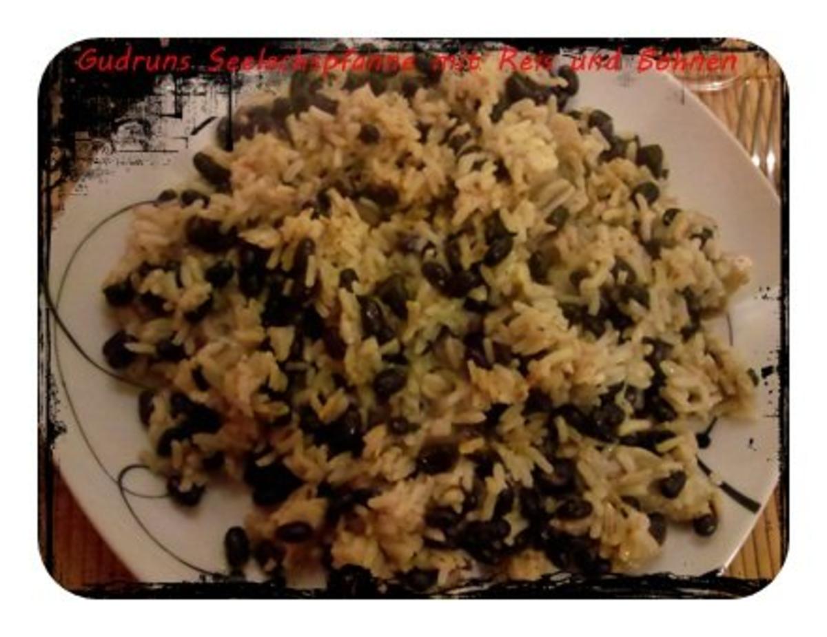 Fisch: Seelachspfanne mit Reis und Bohnen - Rezept - Bild Nr. 12