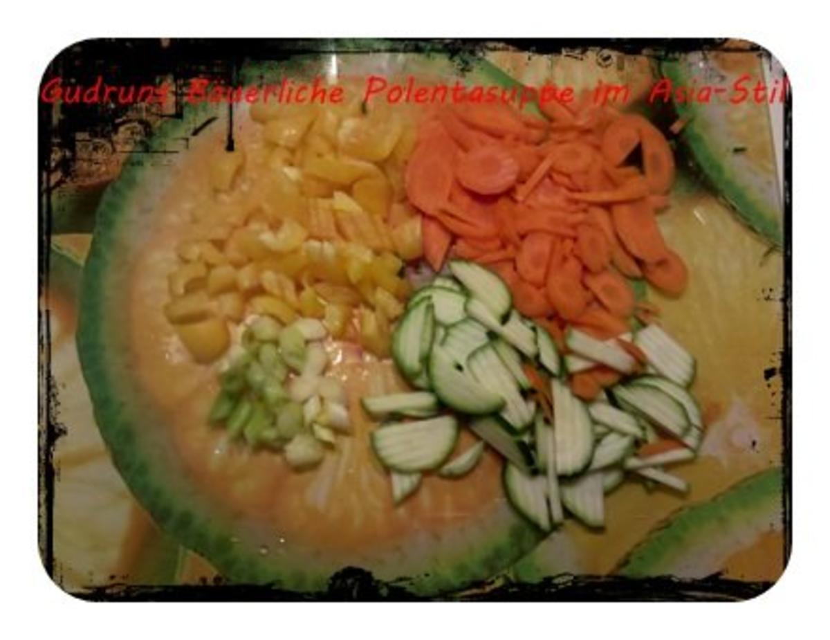 Suppe: Bäuerliche Polentasuppe im Asia-Stil â la Gudrun - Rezept - Bild Nr. 3