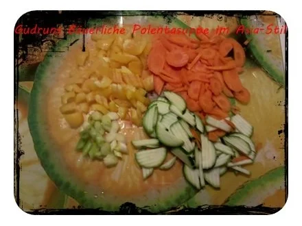 Rezept: Suppe: Bäuerliche Polentasuppe im Asia-Stil â la Gudrun Bild Nr. 3 Suppe: Bäuerliche Polentasuppe im Asia-Stil â la Gudrun - Rezept - Bild Nr. 3