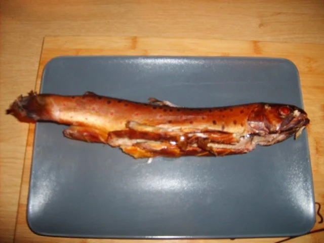 Frische selbst geräucherte Bachforelle - Rezept