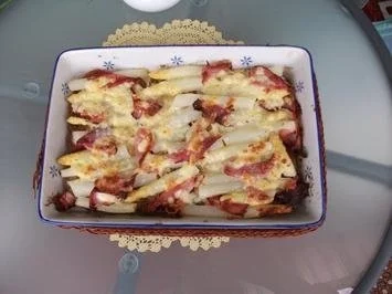 Aufläufe:Spargel oder Porreetorte - Rezept