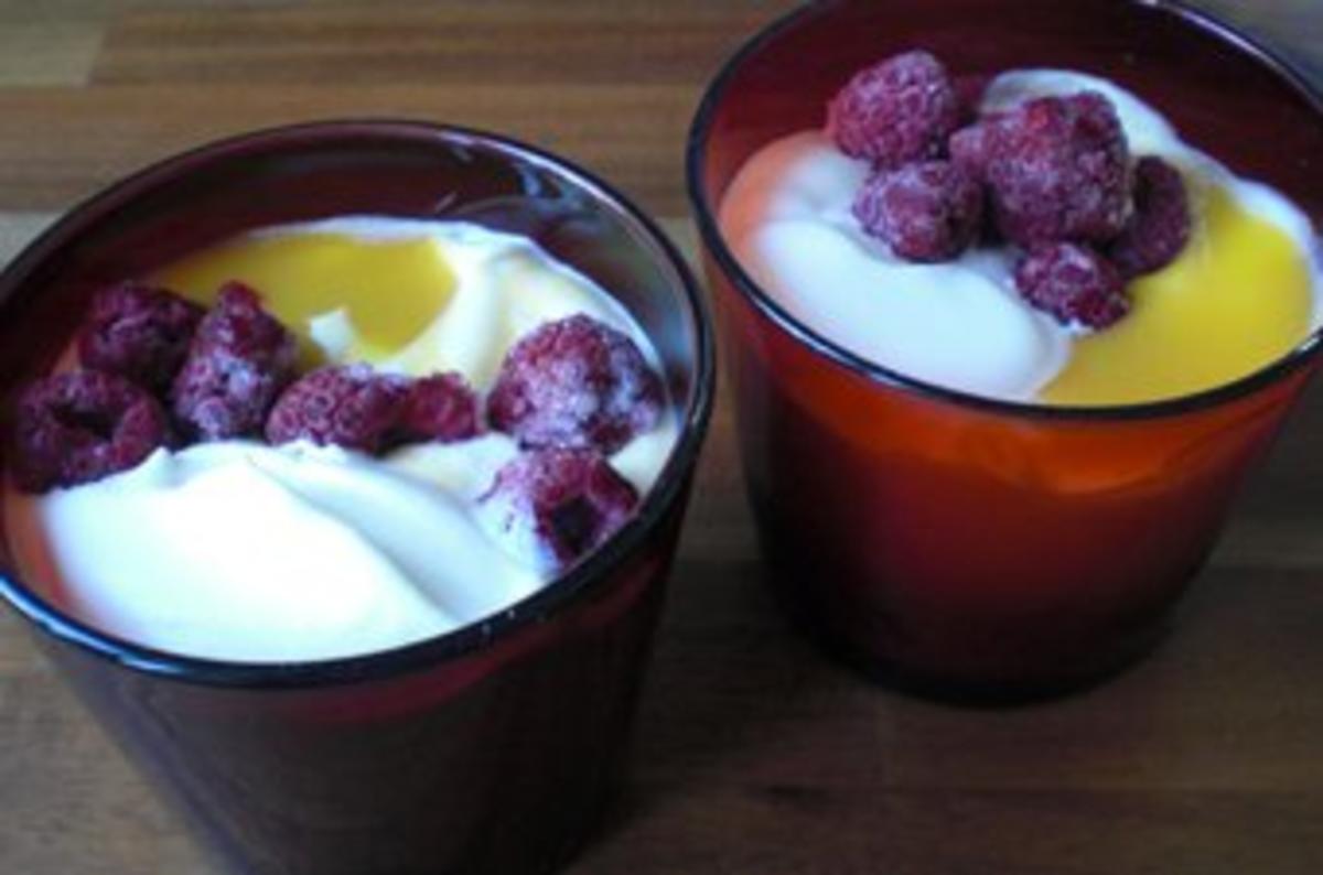 Mango-Himbeer-Baiser-Creme - Rezept mit Bild - kochbar.de