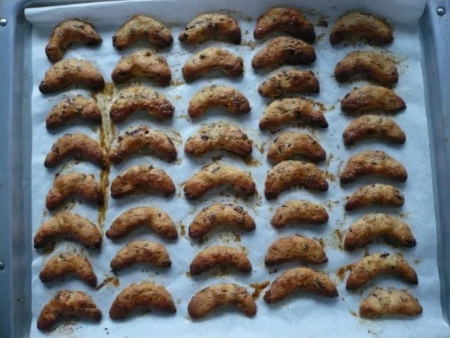 Rezept: Cranberry - Marzipan - Kipferl Cranberry - Marzipan - Kipferl - Rezept