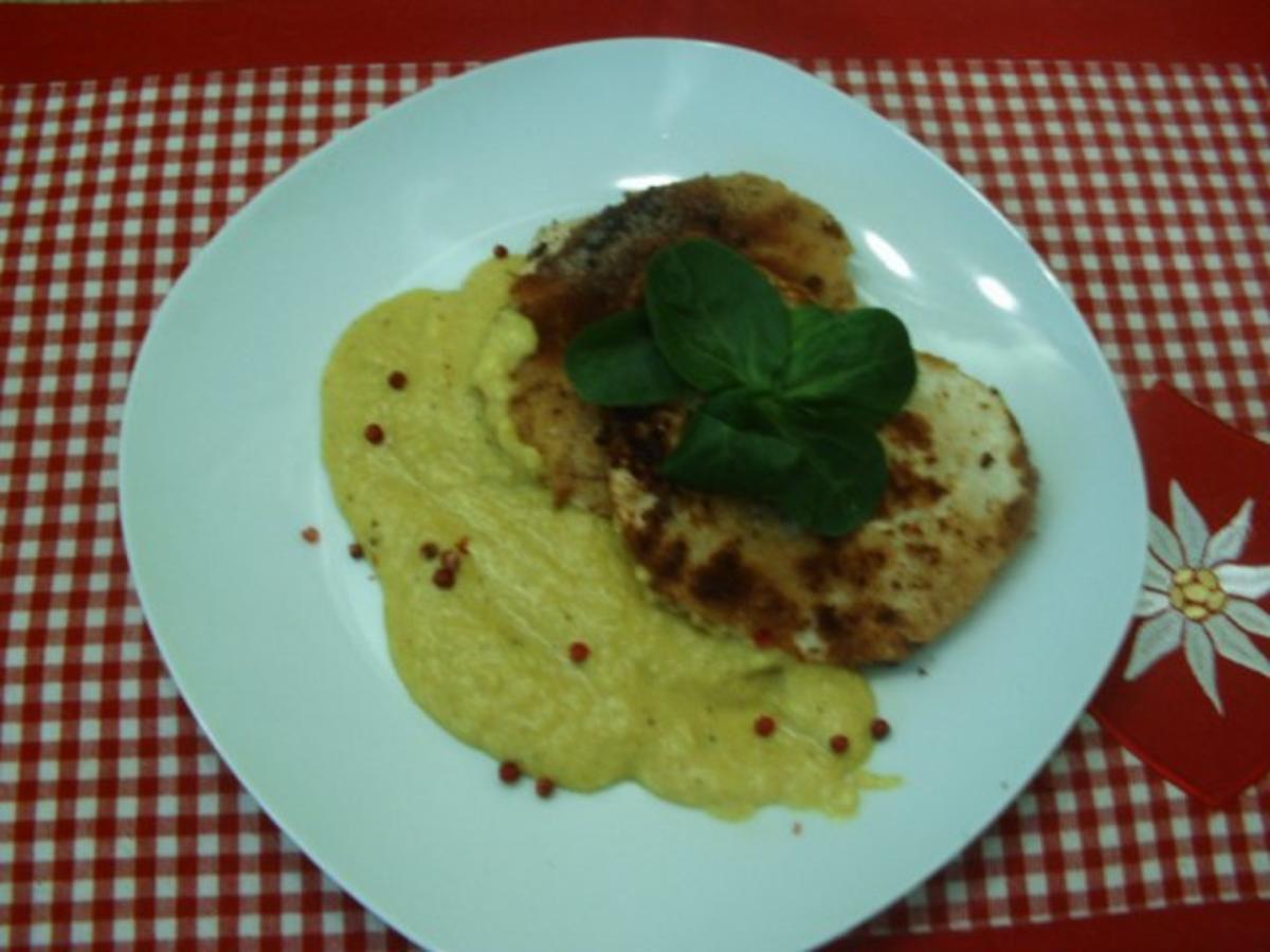 Sellerieschnitzel mit fruchtiger Currysoße - Rezept - kochbar.de