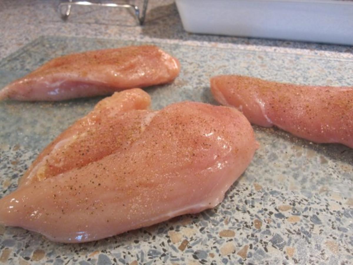 Hühnerfilet 's mit Blattspinat und Feta-Käse überbacken - Rezept - Bild Nr. 3