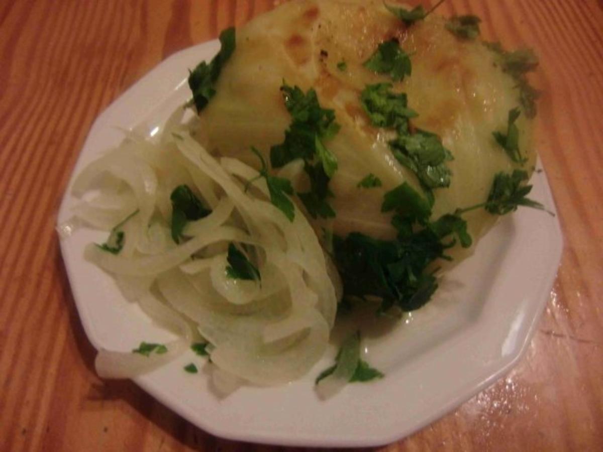 Kohlrouladen mit Schafskäse - Rezept