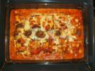 Auberginenröllchen auf Tomate - Rezept