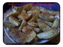 Kartoffeln: Pikante Kartoffelspalten - Rezept