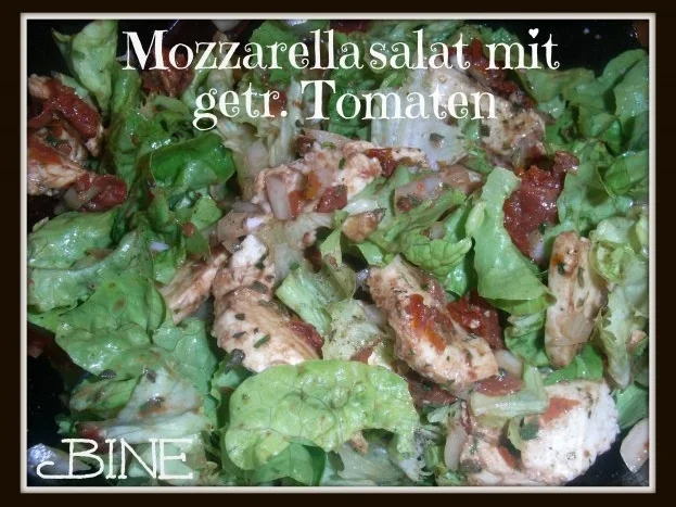 BiNe` S MOZZARELLASALAT MIT GETROCKNETEN TOMATEN - Rezept