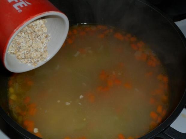 Gemüse - Haferflocken - Suppe - Rezept