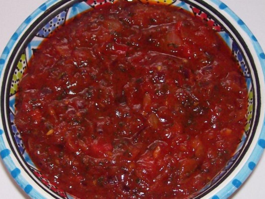 Pikanter Chili-Tomaten-Dip - Rezept mit Bild - kochbar.de