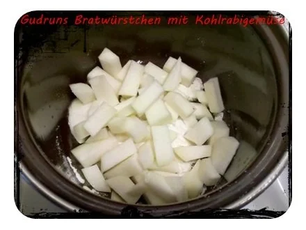 Fleisch: Bratwürstchen mit Kohlrabigemüse und Salzkartoffeln - Rezept - Bild Nr. 5
